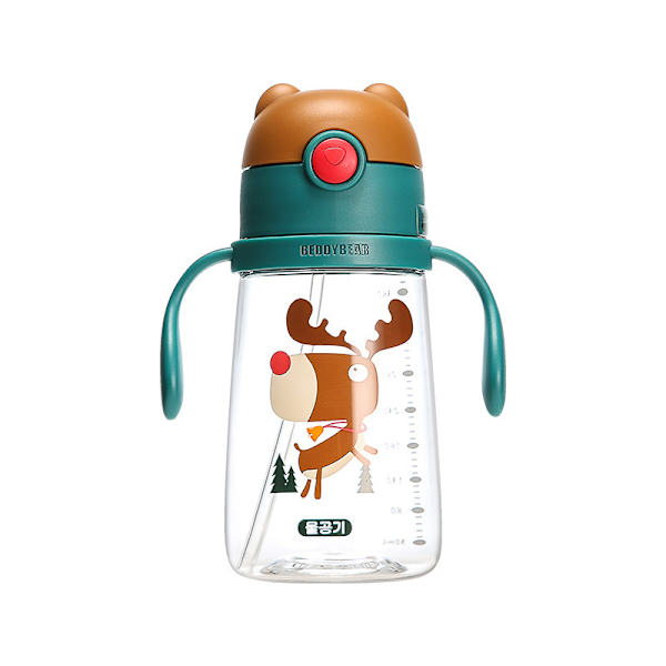Sippy-kupit vilkkuvilla valoilla Painotetut olkikupit Vuotamattomat Vauvanpullot