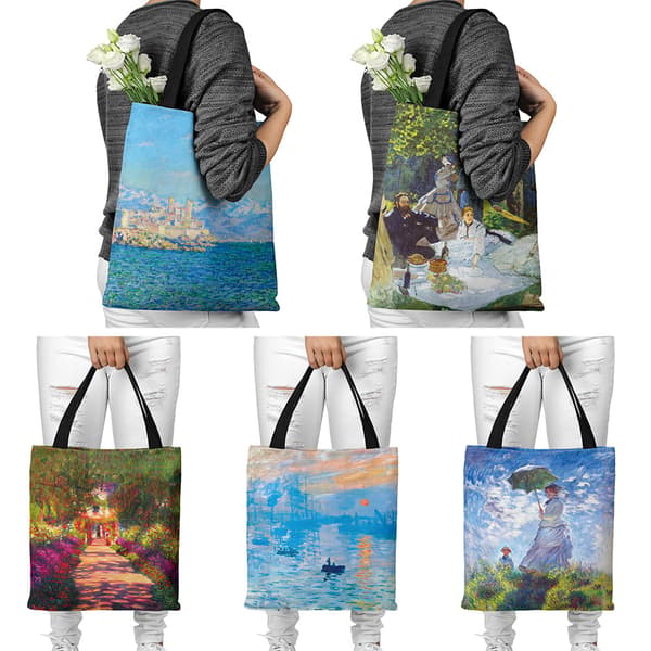 Canvas handväska, vacker axelväska