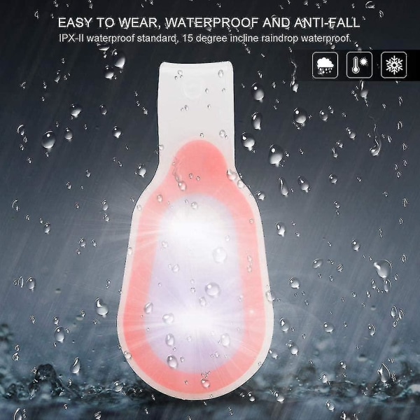 Klippbar LED-ficklampa för handsfree-säkerhet - Perfekt för nattcykling, löpning