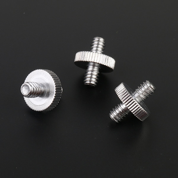 Kameraskruvadapter [5 stycken], Standard 1/4\" hane till 1/4\" hane gängad adapter, Kamerastativ skruvadapter omvandlare för kamera/monopod/stativ/C