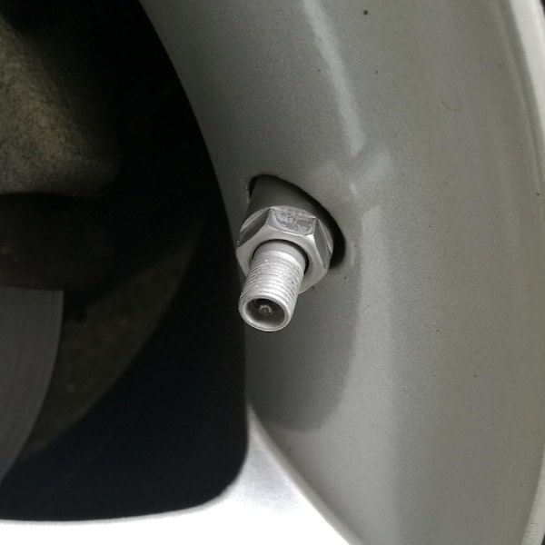 5 stk. Bilstøvhætter Rundt Om Aluminium Hjul Dækventilhætter Rød