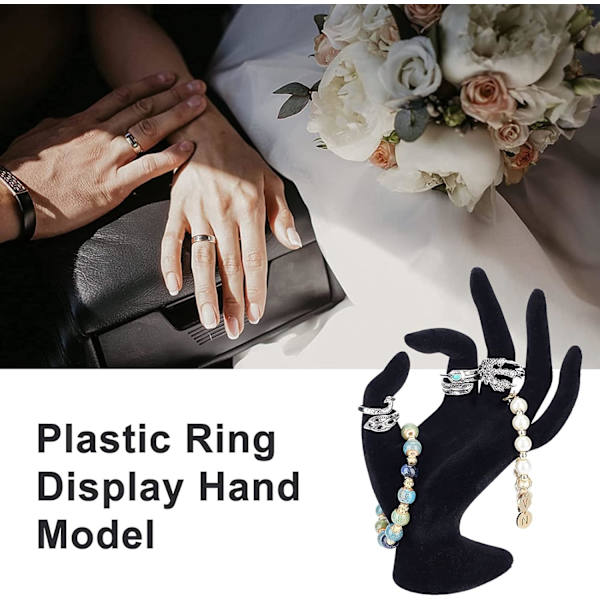 Hand Smyckes Display Stativ, OK Form Hand Ring Hållare Mannequin Hand Display Smyckes Display Stativ för Ring Armband Smycken Display Retail Hem Organisation