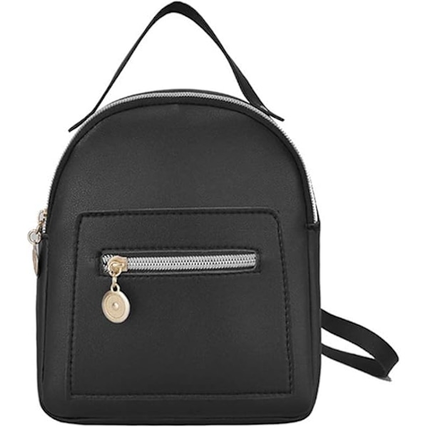 Fashion Liten Ryggsäck, PU Läder Mini Ryggsäck, Axelväska, Fritids Liten Axelväska Skolväska för Kvinnor