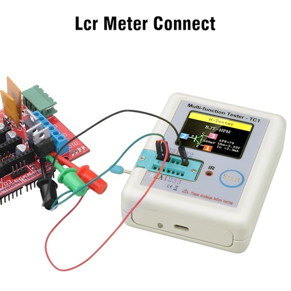 TC1 Transistor Tester RUIZHI LCR-T7 Transistormätare ESR-mätare Multifunktionell testare TFT LCR Transistor Tester Multifunktionell Transistor Tester för Di