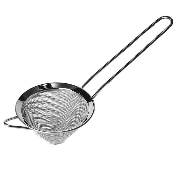 Konisk sil, rustfritt stål, sølv, 7 cm
