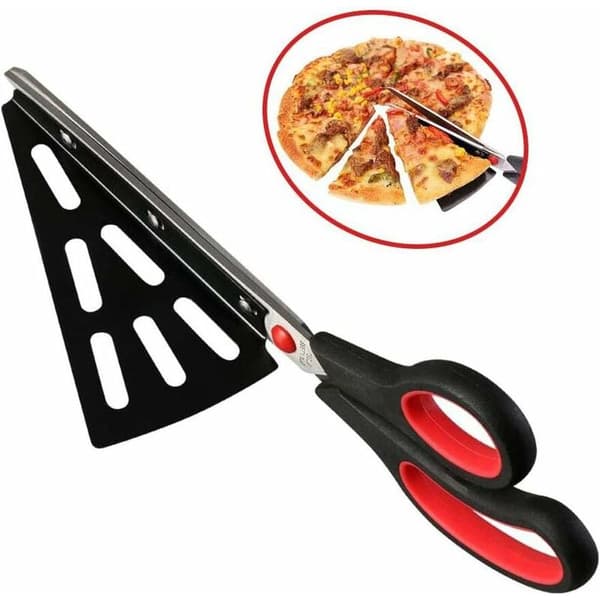 -Pizzasaaret, teräspizzasaaret tarjoilulapiolla - Pizzaleikkuri