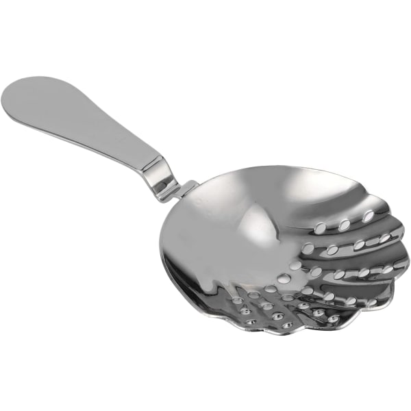 Cocktail Sil, Rustfritt stål Scalloped Julep Sil Ice Strainer Pro