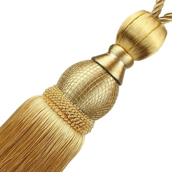 1 par gardinbindere til hjemmets vinduer (guld)