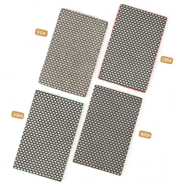 Diamant hand slipblock, polering hand pads för polering av sten, glas,