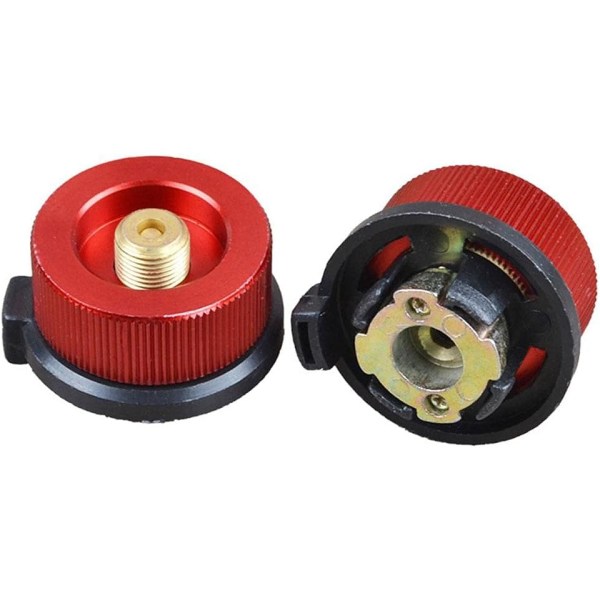 Gassadapter Camping Gasskomfyr Gassadapter Sylinderflaske Gassadapter Gassovn Split Brenner Adapter Connector for Fotturer og Camping