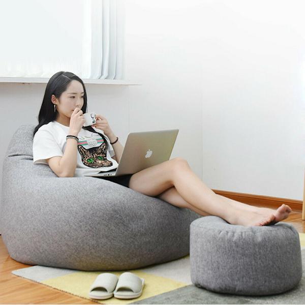 Sittpuff för vuxna, soffa, innerfodral, lat soffstol, utan fyllning.