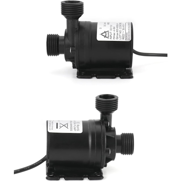 12v vandpumpe, børsteløs nedsænkbar vandpumpe, kompatibel dam dam akvarium solcellefontæne pool vandcirkulation