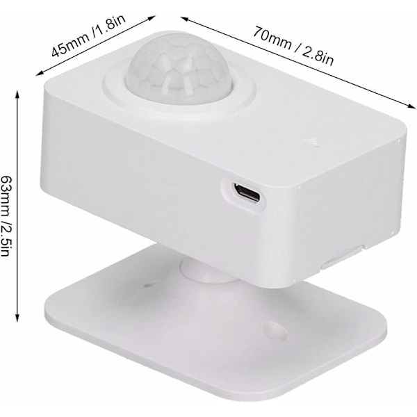 Bevegelsessensor, gratis installasjonsappkontroll Overvåking PIR-sensor for