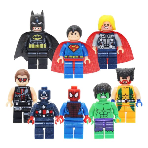 8 Avengers Heroes Comic Minifigures Building Blocks