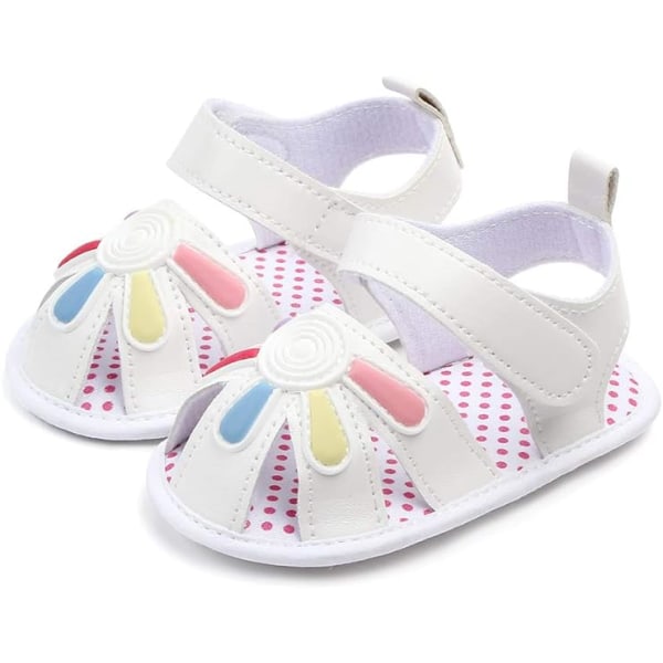 Baby Girls Summer Shoes Baby Non-Slip Fringe Sandals White