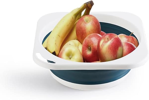 Sammenklappelig multifunktionel plastikvask (blå)