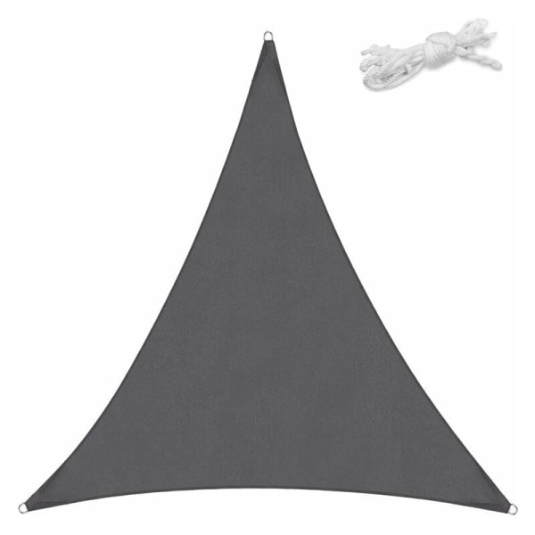 Triangulär Shade Sail Shade Sail Grå Shade 444m Garden Anti-UV Shade Segel