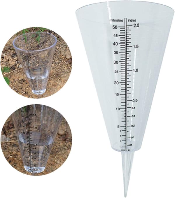 Legetøj Regnmåler til Have - Lavet af Glas - Til Måling af Mængden af Regn