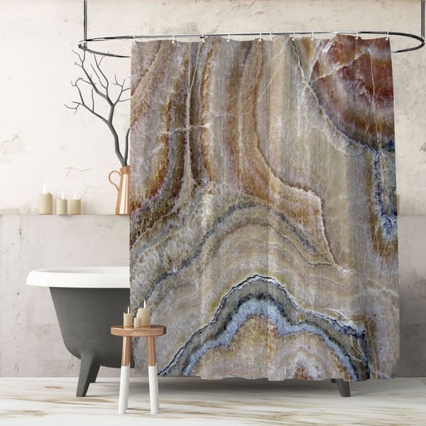 Brun duschdraperi, 100cm*180cm