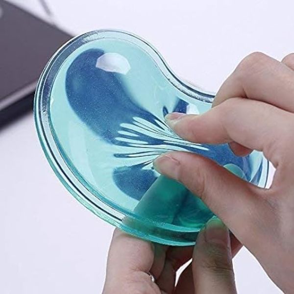 Silikone Gel Håndledsstøttepude Hjerteformet Translucens Ergonomisk