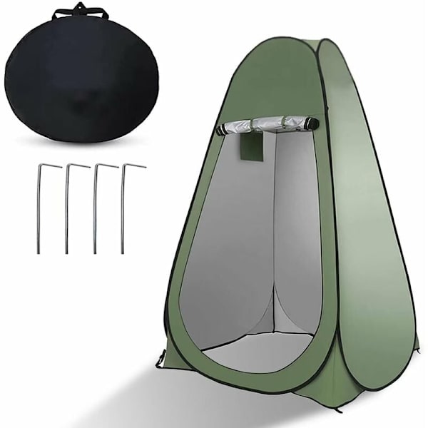 Kampanj Bärbar pop-up tält för integritet är lämplig för utomhusdusch, omklädningsrum, solskydd och campingtoalett（Grön）