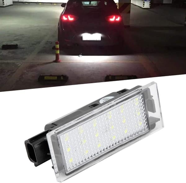 Skiltlys, 2 stk. LED-skiltlys til bil, passer til/Twingo/Clio