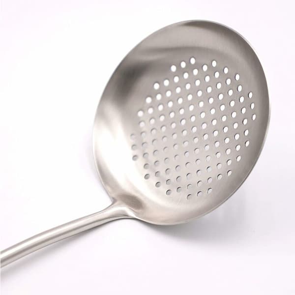 Åben øse til wok med træhåndtag 304 rustfrit stål,