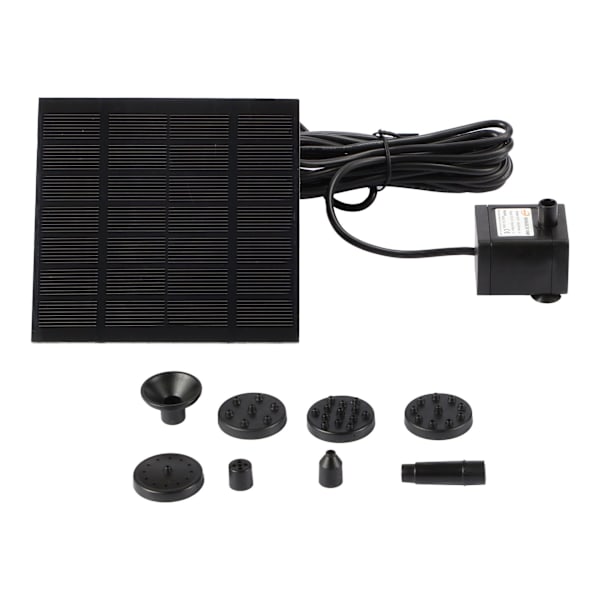 Uppgraderad solpump Miniatyr 7V Solträdgårdsfontänpump Damm för vattencykel Dammvattenfontän Maximal höjd 75cm