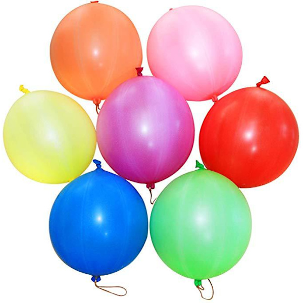 50 Stansballonger Slagballonger Kraftiga Festfavörer kompatibla Barn, Studsa