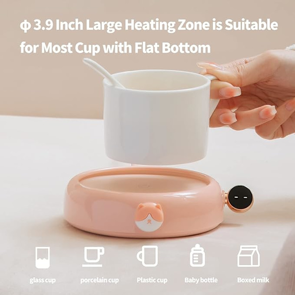 Kaffevarmer, automatisk avstenging, tyngdekraftsaktivert, de fleste stilkopper (rosa C
