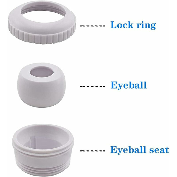 Swimmingpool Massage Eyeball Nozzle, Eyeball Jet Nozzle til Spa Flow Inlet