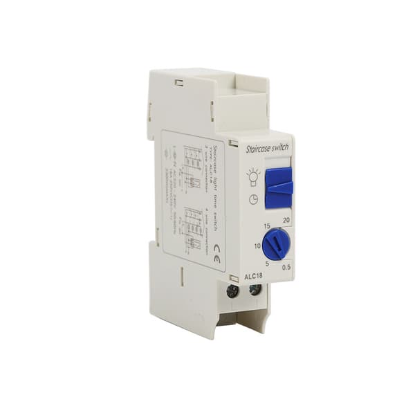 ALC18 Bryter HC18A DHC18A Elektronisk Timer Trappetrinnstimer 230v Maks Last 2300W DIN Skinnemontering