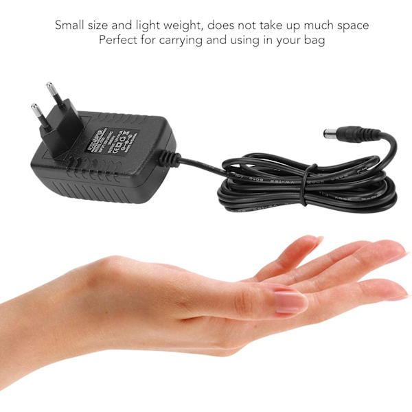Latauslaite, 12V 2A Ulkoinen Virtalähde AC-DC Lataussuoja Langattomalle Reitittimelle (EU-Pistoke)