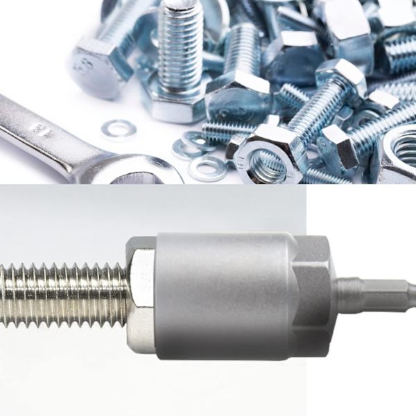 Skrutrekkerbittadapter 1/4\" Hex Sokkel 6-19mm for hånddrill, elektrisk skrutrekker, sokkelnøkkel (12 stk)