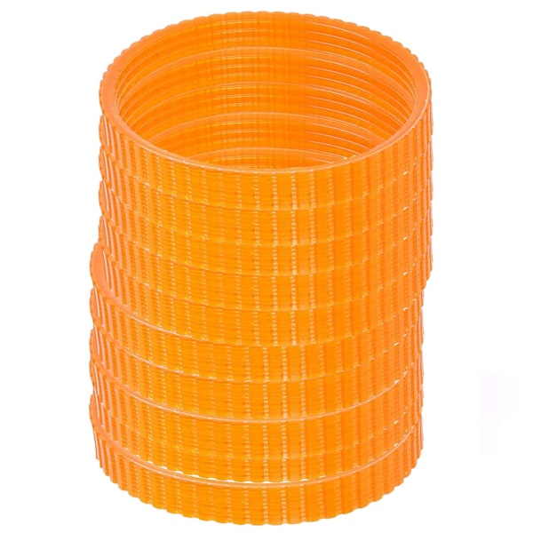 10 st 9,6 mm bredd polyuretan elhyvel drivrem för 1900B (orange)