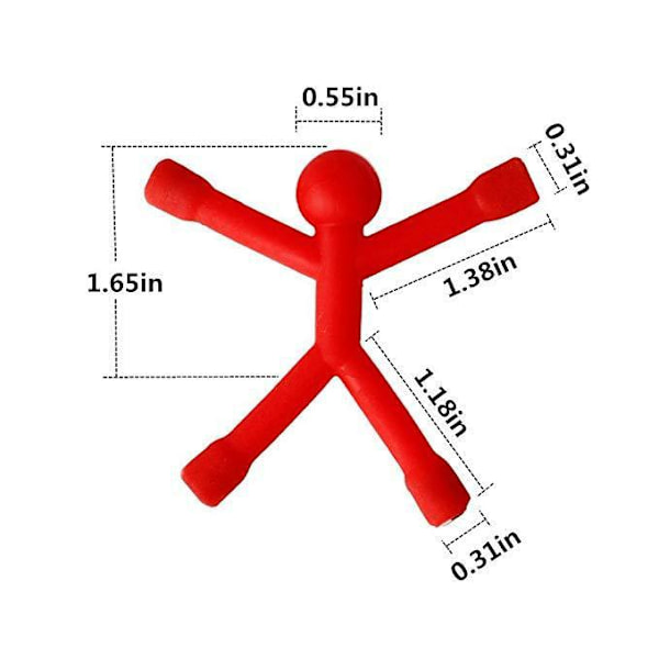 10 stk. kjøleskapsmagneter menn, søte og fargerike kjøleskapsmagneter, S