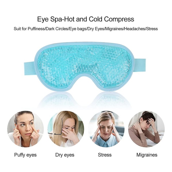 Cooling Eye Mask Reusable Gel Eye Mask For Puffy Eyes, Ice Eye Mask Cold Ey