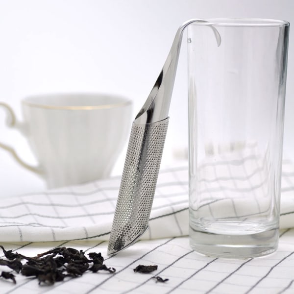 Långt rör teinfuser 1-pack Silver Silver