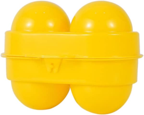 Egg Holder, 2 Grids Mini Egg Holders Utendørs Bærbar Egg Oppbevaringsbeholder