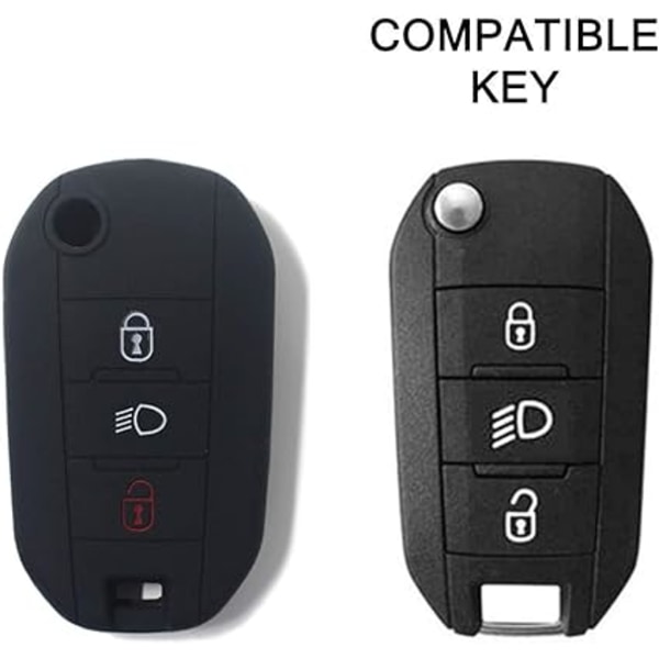 Fjärrkontrollfodral i silikon till Citroen Cactus C3 C4 C5 C6 C8 C4L DS3 DS