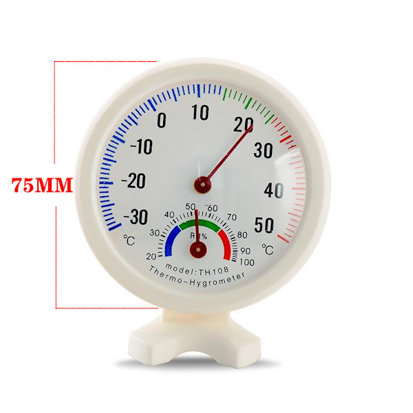 Utomhus inomhus termometer temperatur hygrometer fuktighetsmätare klocka form