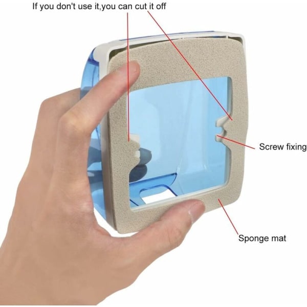 Skyddsanordning för dörrklocka, vattentät enhet, vattentät kåpa, stänkskyddad låda, hushållstillbehör, 1 st (färg: Blå)
