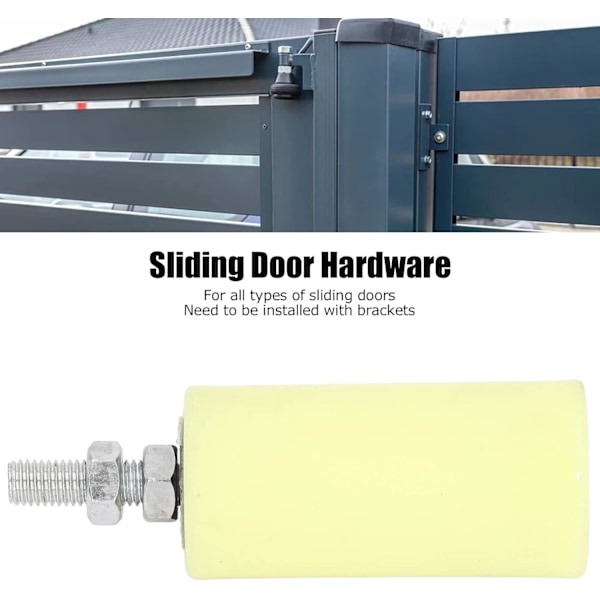 Rulleport Guide Rulle, 14cm Skydedørs Guide Rulle, M12 Nylon Heavy Duty Rulleport Guide Beslag, Skydedørs Hardware