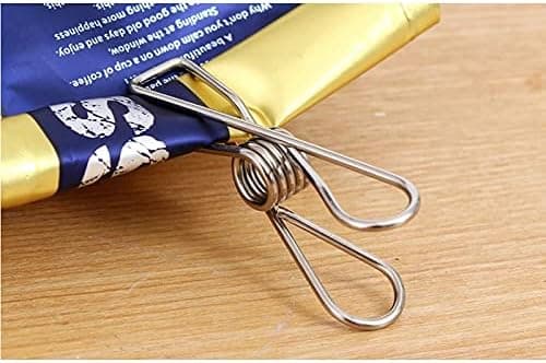Rustfrie stålklips klesklyper klemmer klesklyper tetningsklips