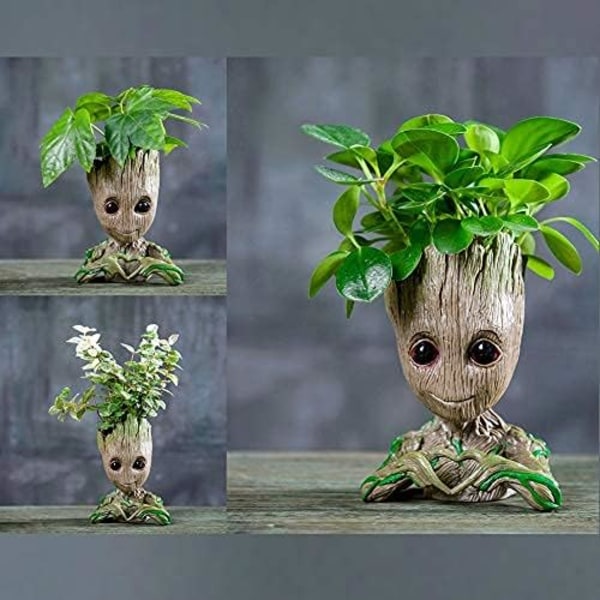 Blomsterpot Treeman Baby Sukkulent Planter Sød Grøn Plante Planter, Vogter