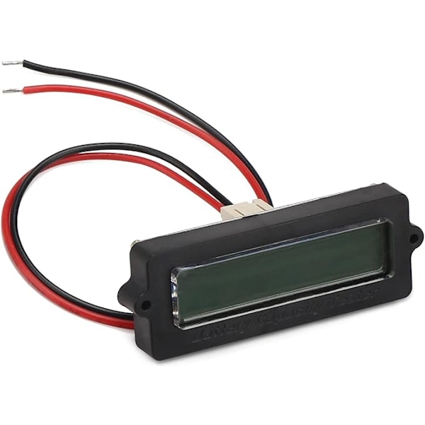 LY6N 12V-48V Blybatteri 3S-15S Lithium Batteri Digital Batterikapacitetstester, Batteriprocentindikator med LCD-skærm - Blå baggrundsbelysning
