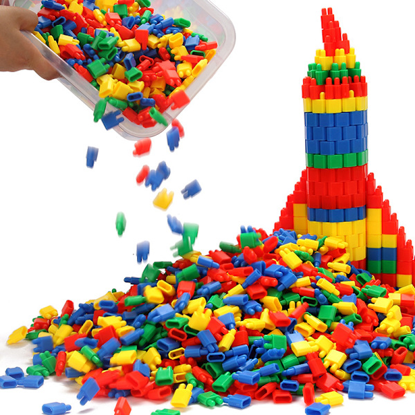 Kreativt leketøy byggeklosser sett - 400 PCS byggepuslespill leker for barn småbarn STEM pedagogiske barn tilkoblingsleker for jenter gutter