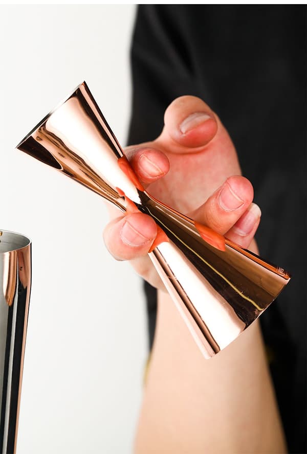 Cocktailmål, sølv målekopp for profesjonell bartender 30ml x 6