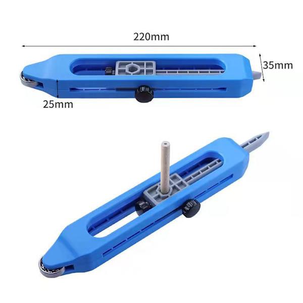 Kontur Gauge Scribe Tool, Kontur Gauge Uregelmessig Duplikator med Lås, Kontur Mål
