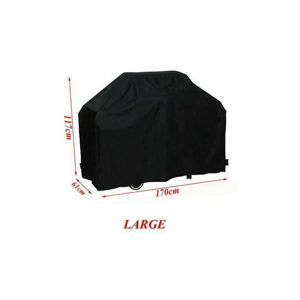 Grillöverdrag Svart grillöverdrag 170 x 61 x 117cm
